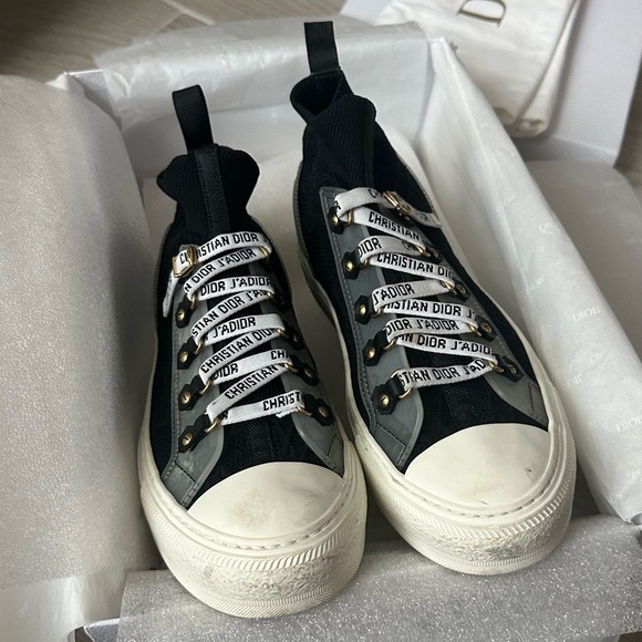 Christian Dior Walk N Dior Technical Knit High Top Sneakers 
SIZE 38.5/ US W 8 - Picture 2 of 8